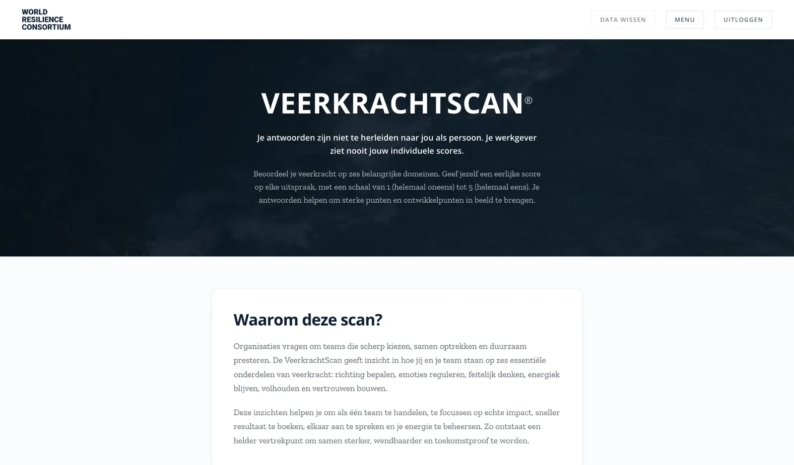 VeerkrachtScan: introductie
