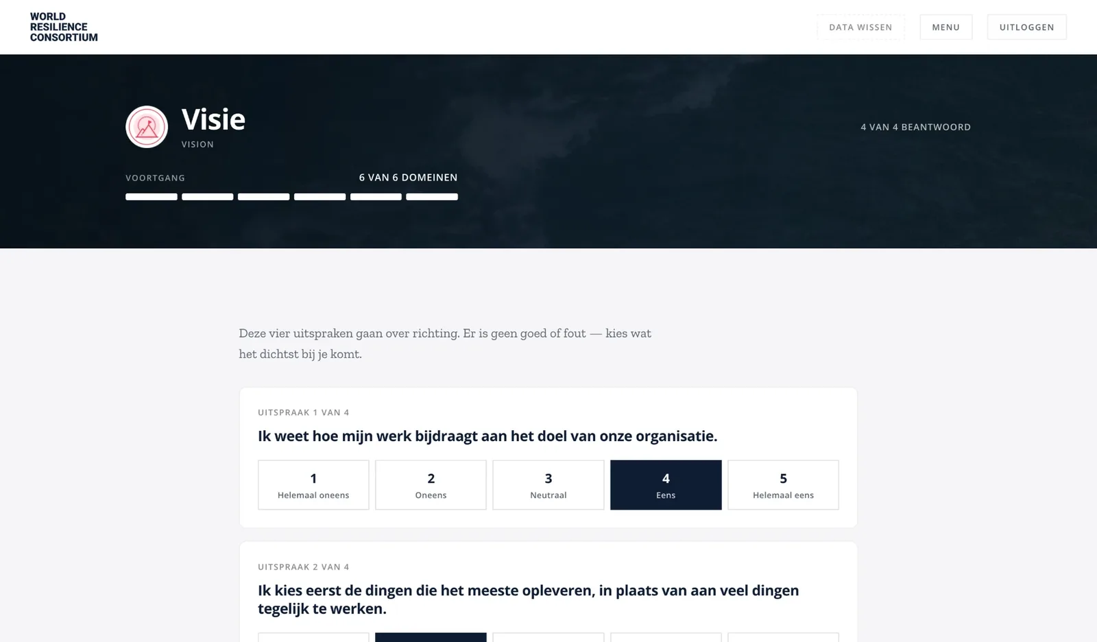 VeerkrachtScan: de uitspraken van een domein